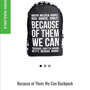 NWT Because Of Them Backpacks